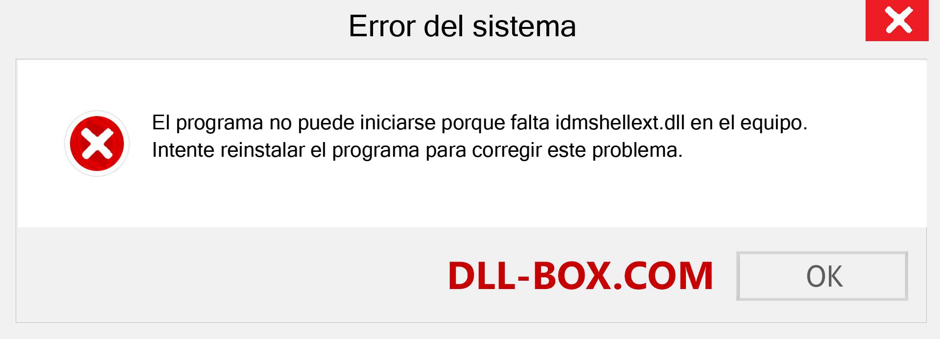 ¿Falta el archivo idmshellext.dll ?. Descargar para Windows 7, 8, 10 - Corregir idmshellext dll Missing Error en Windows, fotos, imágenes